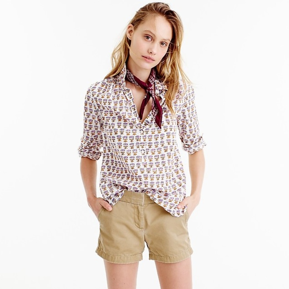 J Crew Popover Shirt in Indian Cotton